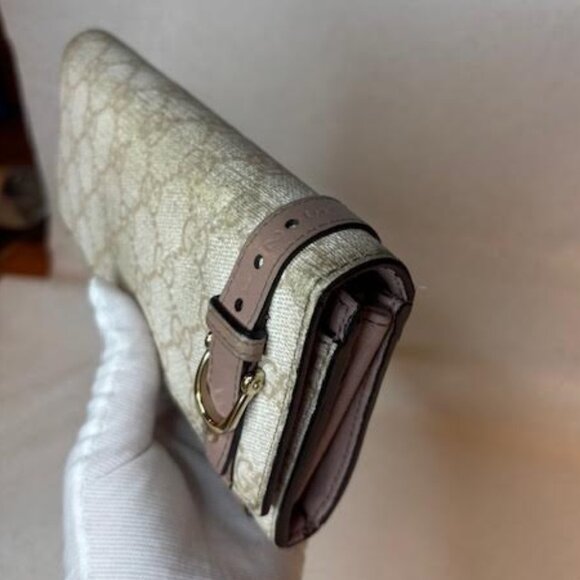 Gucci Long Wallet Women's Beige - Picture 12 of 13